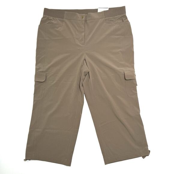 Zenergy Chicos Neema Emma Cargo Cropped Pant Sz 2 US L/12 Pink/Blue/Tan Lot Of 3 - Picture 9 of 16